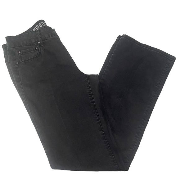 DKNY Womens Jeans Size 6 Soho Boot Black Bootcut - Picture 10 of 13